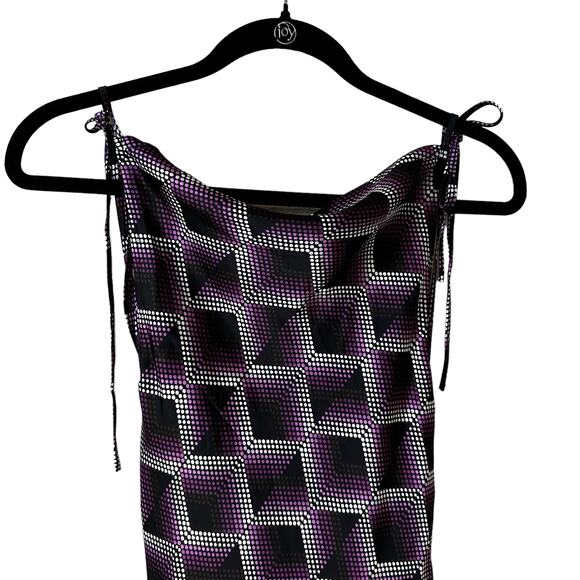 BP Nordstrom New Women's Geometric Backless Dress Purple XS Whimsigoth Y2k Goth - Picture 3 of 9